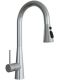 Смеситель для кухни Florentina Вита с выдвижным изливом нержавеющая сталь