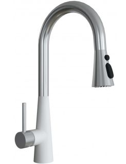 Смеситель для кухни Florentina Вита PRO с выдвижным изливом жасмин