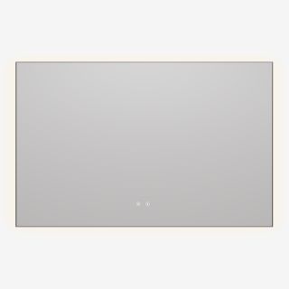 Зеркало Vincea LED VLM-4F120GM-2 1200х800 в алюминиевой раме, c сенсорным выключателем и диммером, вороненая сталь