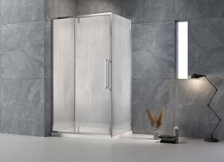 Душевой уголок Veconi Rovigo RV-034R, 1100х900х1950, хром, стекло дождь