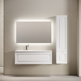 Тумба подвесная под раковину Sancos Very VR120LW левая 120 см Bianco