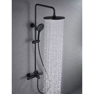 Душевая система Vincea Esse VSFS-1E1TMB термостатическая черный