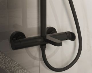 Душевая стойка Vincea Rondo VSFS-1R1MB, черный