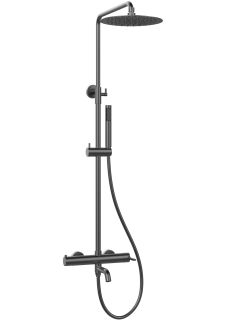 Душевая стойка Vincea Villa VSFS-1VL1GM, вороненая сталь