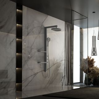 Душевая стойка Vincea Inspire VSFS-3I11GM воронёная сталь