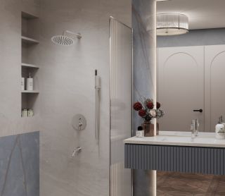 Душевой комплект Vincea Villa VSFW-1VL3CH встраиваемый, трехрежимный, хром