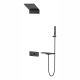 Душевой комплект Vincea Futura VSFW-2F11TMB термостатический встраиваемый, трехрежимный, черный