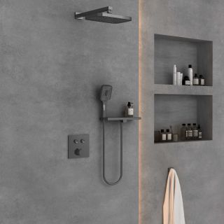 Душевой комплект Vincea VSFW-4211RGM встраиваемый, двухрежимный, вороненая сталь