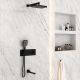 Душевой комплект Vincea VSFW-432T1MB встраиваемый, трехрежимный, термостатический, черный