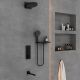 Душевой комплект Vincea VSFW-433TI1RMB встраиваемый, термостатический, трехрежимный, черный