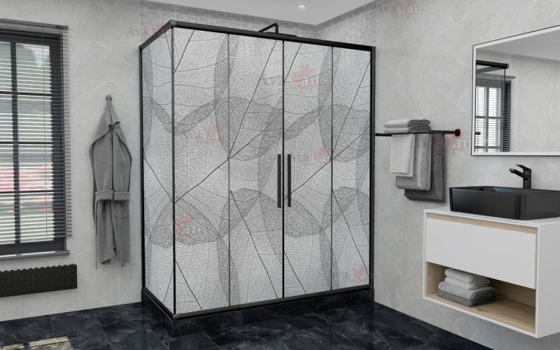 Душевой уголок AvaCan FB2 190-210 + SB90 MT чёрный