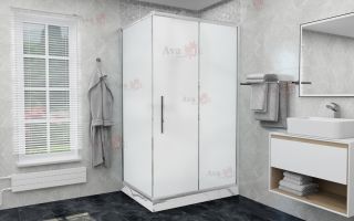 Душевой уголок AvaCan FС 140-160 + SС80 MT хром