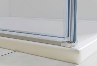 Душевой уголок Vincea Extra VSR-1E901090CLGM, 900/1000*900, вороненая сталь, стекло прозрачное