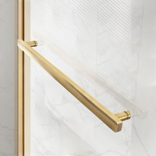 Душевой уголок Vincea Slim Soft VSR-1SS1013CLG, 1300*1000, брашированное золото, стекло прозрачное