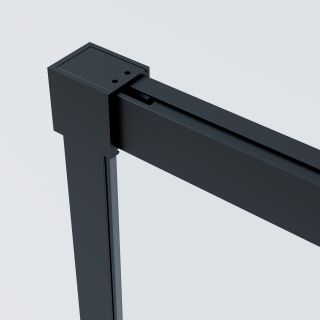 Душевой уголок Vincea Soft 2 VSR-3SO28013CLB, 1300*800, черный, стекло прозрачное