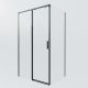 Душевой уголок Vincea Soft 2 VSR-3SO28014CLB, 1400*800, черный, стекло прозрачное