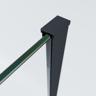 Душевой уголок Vincea Soft 2 VSR-3SO29011CLB, 1100*900, черный, стекло прозрачное