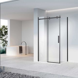 Душевой уголок Vincea Como-N VSR-4CN1015CLB, 1500*1000, черный, стекло прозрачное