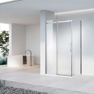 Душевой уголок Vincea Como-N VSR-4CN8014CL, 1400*800, хром, стекло прозрачное