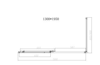 Душевой уголок Vincea Slim-N VSR-4SN8013CLG, 1300*800, брашированное золото, стекло прозрачное