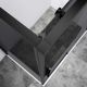 Душевой уголок Vincea Slim-N VSR-4SN9013CGB, 1300*900, черный, стекло тонированное