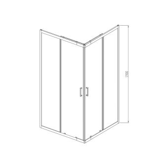 Душевой уголок Vincea Rapid VSS-3R80/90CL 80/90x80/90 см