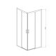 Душевой уголок Vincea Soft VSS-3SO900CLGM, 900*900, вороненая сталь, стекло прозрачное