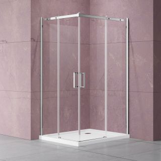Душевой уголок Vincea Dice VSS-4D100CL, 1000*1000, хром, стекло прозрачное