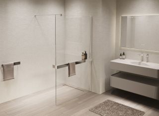 Душевая перегородка Vincea Walk-In VSW-1HR110CL, 1100*2000, хром, стекло прозрачное