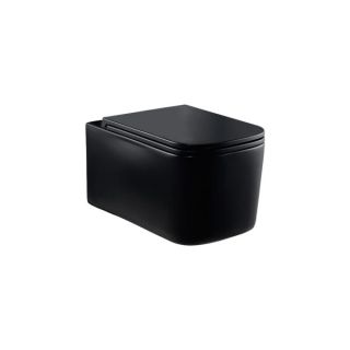 Унитаз подвесной Vincea Ultra VT1-32MB черный безободковый ультратонкое soft-close сиденье