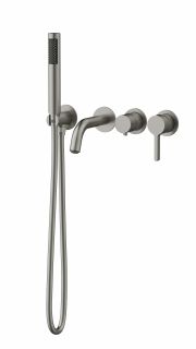 Смеситель для ванны Vincea Villa VTFW-1VL1BN, встраиваемый, брашированный никель