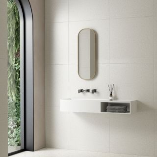 Раковина Solid Surface Vincea VWB-6S112MW, 1200*400*200, подвесная, цвет белый матовый