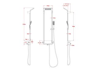 Душевая панель Black & White Seasons 1040W0