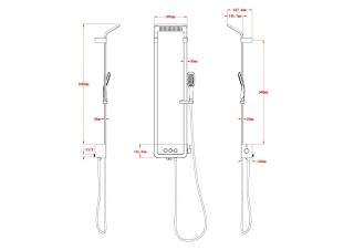 Душевая панель Black & White Seasons 2010W0