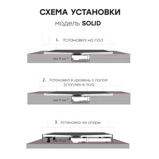 Душевой поддон Starohome Solid 25784886 120x100 см белый матовый