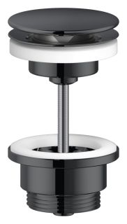 Слив для раковины Nobili AV00110/11FLP черный глянцевый