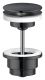 Слив для раковины Nobili AV00110/11FLP черный глянцевый