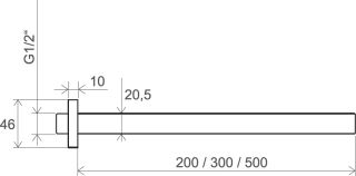 Кронштейн для верхнего душа Ravak 901.00 X07P178 20 см