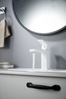 Cмеситель для раковины Knotlor KN-20/WY, белый