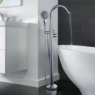 Напольный смеситель для ванны Gappo G3098 хром