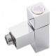 Вентиль запорный угловой Luxon LX-858SCH0404  1/2"х1/2" ш/ш  для п/с хром Квадратный