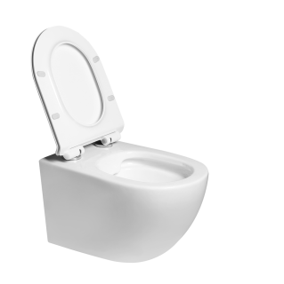 Подвесной унитаз Ceramalux 2196-2 безободковый белый