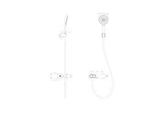 Смеситель для ванны с душем Wonzon & Woghand Muse Corno WW-A30902-BG брашированное золото