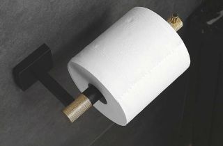 Держатель для туалетной бумаги Rose RG3005H золото/чёрный