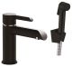 Смеситель для раковины с гигиеническим душем Haiba HB12805-7 чёрный матовый