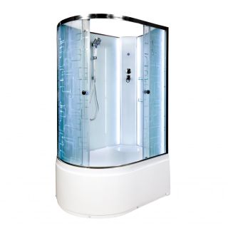 Душевая кабина Deto ЕМ4512 R N LED 120х80х208 см