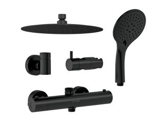 Душевая система Cersanit BRASKO BLACK 63112 с термостатом