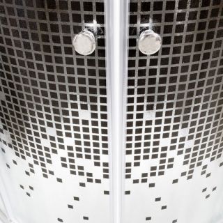 Душевая кабина Deto L 890 с гидромассажем BLACK 90х90х215 см