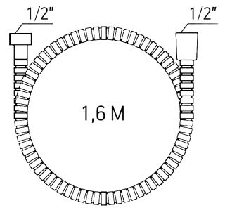 Шланг для душа ESKO BMSH16 черный
