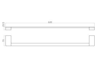 Вешалка для полотенец Wonzon & Woghand Eclipse WW-9112 хром